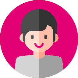 A vector image representation of a Telsim eSIM Australia user in a round icon with a pink background.